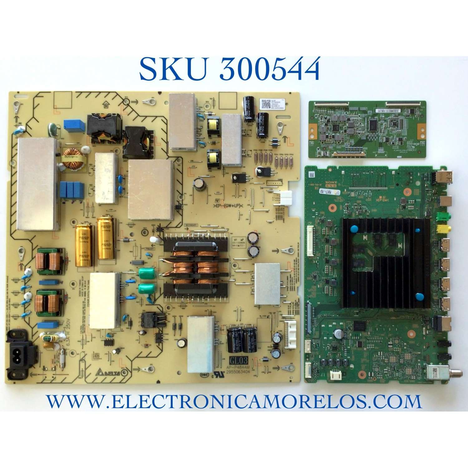 KIT DE TARJETAS PARA TV SONY SMART TV / MAIN A5015305A 058 / A-5015-318-A / 1-003-740-21 / 1-003-740-31 / T-CON 44-9771667O / 47_6021397 / HV750QUBN9K / FUENTE 1-004-424-22 / 100442422 / AP-P484AM B / 2955063404 / PANEL YSAF075CNO01 / MODELO XBR-75X800H